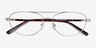 Vic Matt Silver Tortoise MetalEyeglass Frames from EyeBuyDirect, Closed View