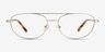 Vic Matt Gold Yellow Tortoise MetalEyeglass Frames from EyeBuyDirect, Front View