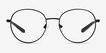 Motivate Matt Black MetalEyeglass Frames from EyeBuyDirect, Front View