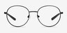 Motivate Matt Black MetalEyeglass Frames from EyeBuyDirect, Front View