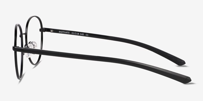 Motivate Matt Black Métal Montures de lunettes de vue d'EyeBuyDirect