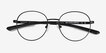 Motivate Matt Black MetalEyeglass Frames from EyeBuyDirect, Closed View
