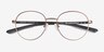 Motivate Rose Gold MetalEyeglass Frames from EyeBuyDirect, Closed View