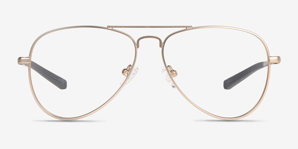 Zest Matt Gold Metal Eyeglass Frames