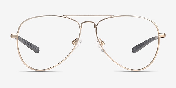 Zest Matt Gold Métal Montures de lunettes de vue