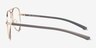 Zest Matt Gold MetalEyeglass Frames from EyeBuyDirect, Side View