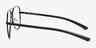 Zest Shiny Black MetalEyeglass Frames from EyeBuyDirect, Side View