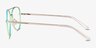 Sparkle Gradient Blue MetalEyeglass Frames from EyeBuyDirect, Side View