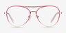 Sparkle Gradient Red MetalEyeglass Frames from EyeBuyDirect, Front View