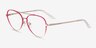 Sparkle Gradient Red MetalEyeglass Frames from EyeBuyDirect, Angle View
