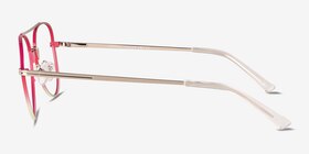 Sparkle Gradient Red Métal Montures de lunettes de vue d'EyeBuyDirect, Vue de Côté