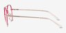Sparkle Gradient Red MetalEyeglass Frames from EyeBuyDirect, Side View