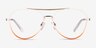 Sparkle Gradient Orange MetalEyeglass Frames from EyeBuyDirect, Front View