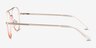 Sparkle Gradient Orange MetalEyeglass Frames from EyeBuyDirect, Side View