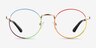 Glimmer Shiny Gold Rainbow MetalEyeglass Frames from EyeBuyDirect, Front View