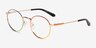 Glimmer Shiny Gold Rainbow MetalEyeglass Frames from EyeBuyDirect, Angle View