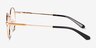 Glimmer Shiny Gold Rainbow MetalEyeglass Frames from EyeBuyDirect, Side View