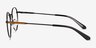 Glimmer Shiny Black Rainbow MetalEyeglass Frames from EyeBuyDirect, Side View