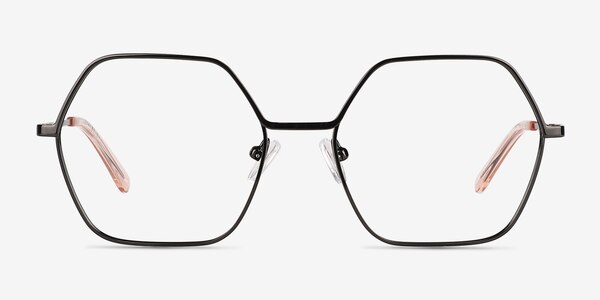Mayfield Shiny Black Metal Eyeglass Frames