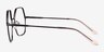 Mayfield Shiny Black MetalEyeglass Frames from EyeBuyDirect, Side View