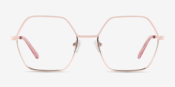 Mayfield Shiny Rose Gold Metal Eyeglass Frames
