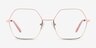 Mayfield Shiny Rose Gold MetalEyeglass Frames from EyeBuyDirect, Front View