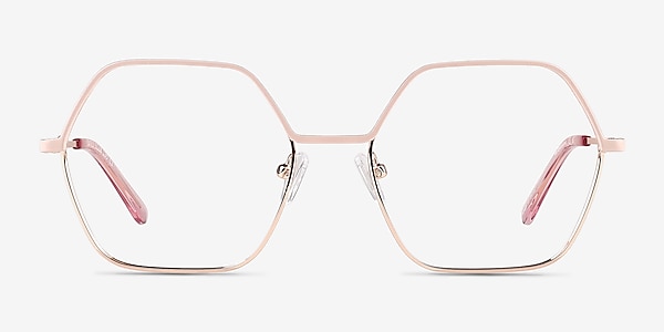 Mayfield Shiny Rose Gold Metal Eyeglass Frames