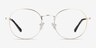 Spatter Matte Gold MetalEyeglass Frames from EyeBuyDirect, Front View