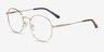 Spatter Matte Gold MetalEyeglass Frames from EyeBuyDirect, Angle View