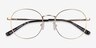 Spatter Matte Gold MetalEyeglass Frames from EyeBuyDirect, Closed View