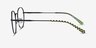 Spatter Matte Black MetalEyeglass Frames from EyeBuyDirect, Side View
