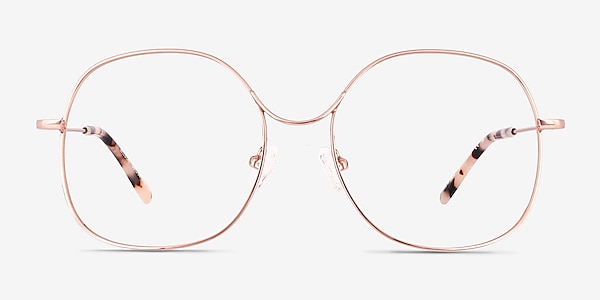 Wilbur Rose Gold Metal Eyeglass Frames