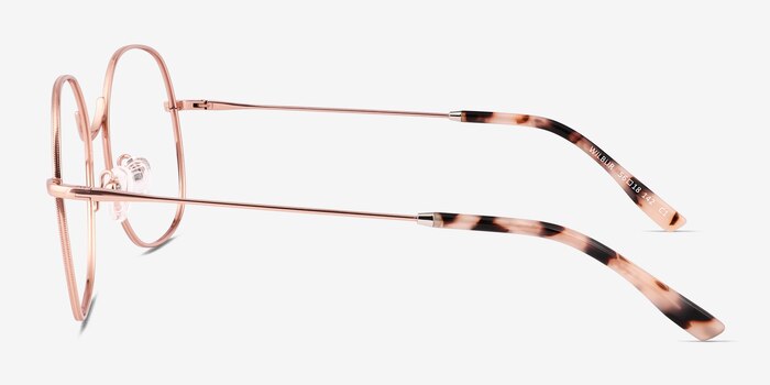 Wilbur Rose Gold Metal Eyeglass Frames from EyeBuyDirect