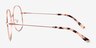 Wilbur Rose Gold MetalEyeglass Frames from EyeBuyDirect, Side View