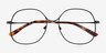 Wilbur Black MetalEyeglass Frames from EyeBuyDirect, Closed View