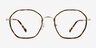 Frances Spotty Tortoise MetalEyeglass Frames from EyeBuyDirect, Front View