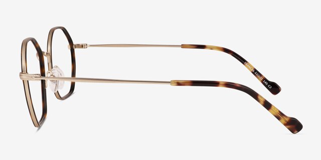 Frances Spotty Tortoise MetalEyeglass Frames from EyeBuyDirect, Side View