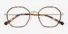 Frances Spotty Tortoise MetalEyeglass Frames from EyeBuyDirect, Closed View