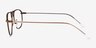 Elwood Bronze MetalEyeglass Frames from EyeBuyDirect, Side View