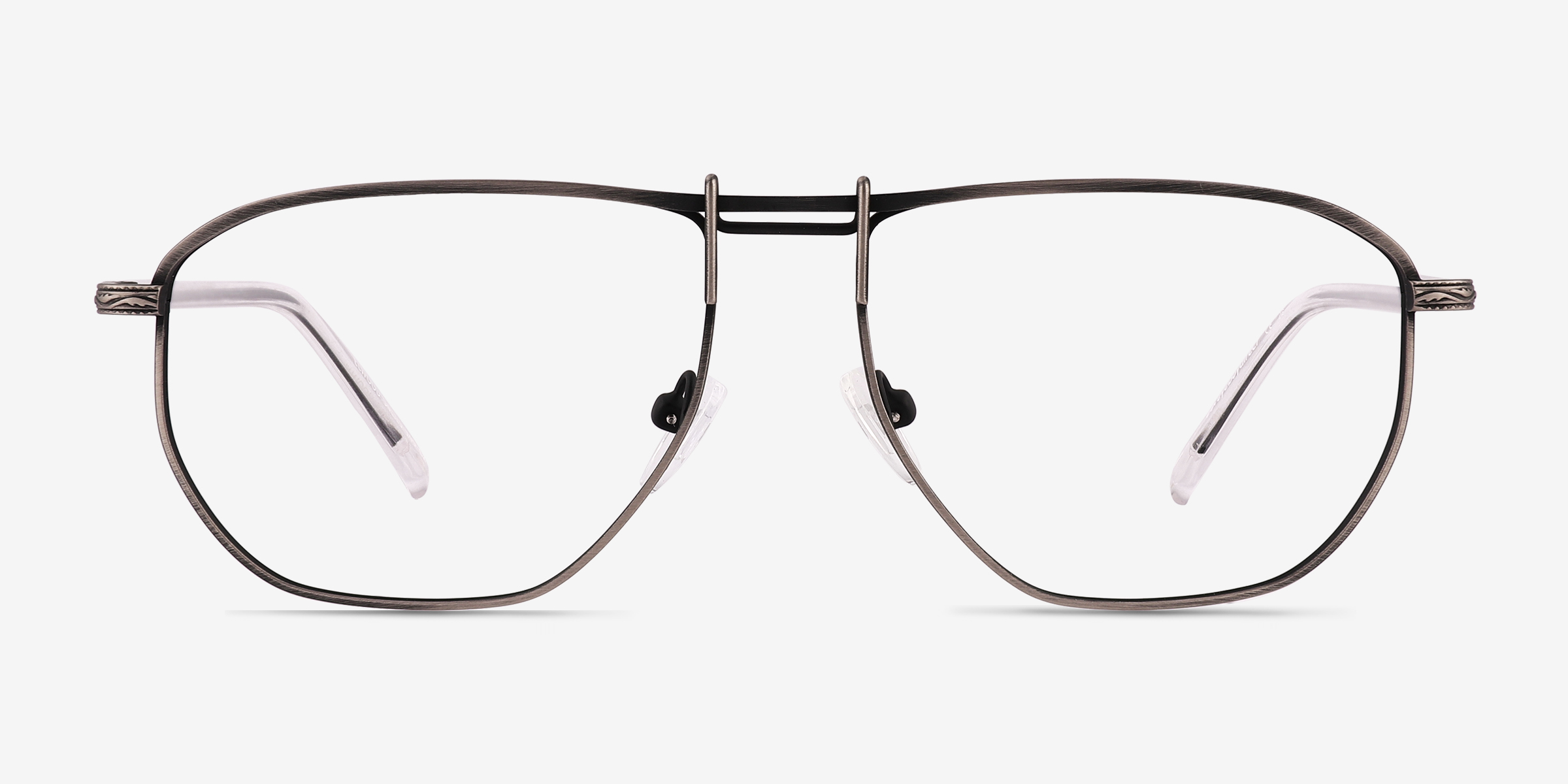 Elwood Geometric Silver Glasses for Men | Eyebuydirect