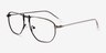 Elwood Silver MetalEyeglass Frames from EyeBuyDirect, Angle View