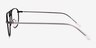 Elwood Silver MetalEyeglass Frames from EyeBuyDirect, Side View