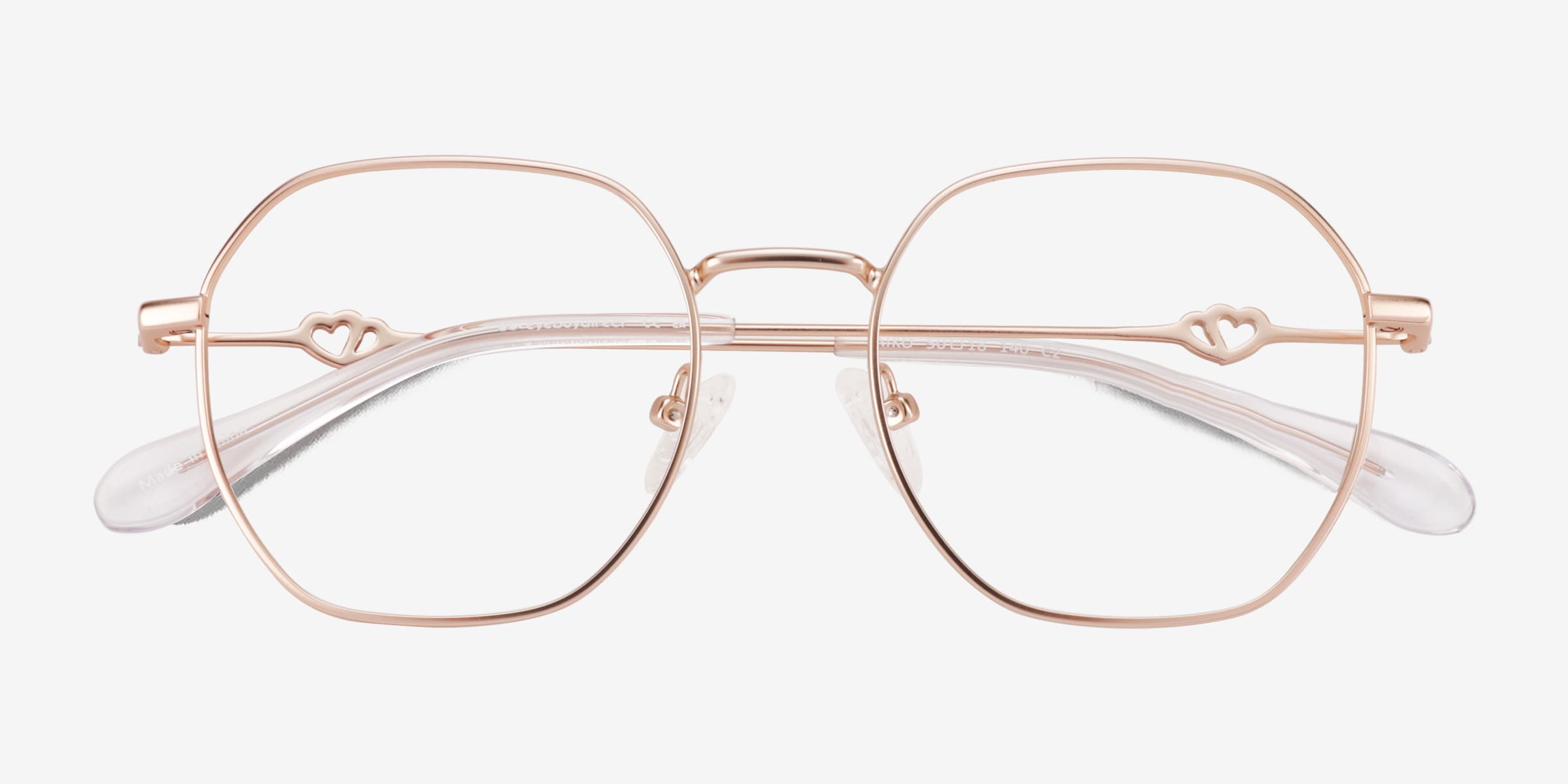 Aiko Geometric Shiny Gold Full Rim Eyeglasses | Eyebuydirect