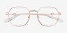 Aiko Matte Rose Gold MetalEyeglass Frames from EyeBuyDirect, Closed View