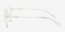 Aiko Pearly White MetalEyeglass Frames from EyeBuyDirect, Side View