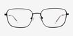 Manifest Shiny Black MetalEyeglass Frames from EyeBuyDirect, Front View
