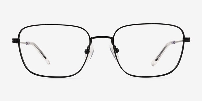 Manifest Shiny Black Metal Eyeglass Frames from EyeBuyDirect