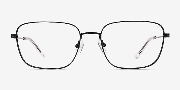 Manifest Shiny Black Metal Eyeglass Frames