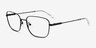 Manifest Shiny Black MetalEyeglass Frames from EyeBuyDirect, Angle View