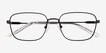 Manifest Shiny Black MetalEyeglass Frames from EyeBuyDirect, Closed View